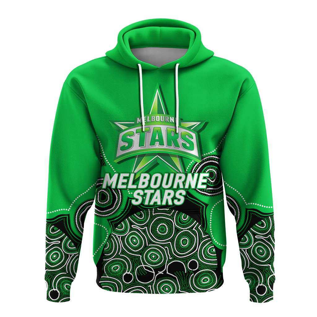 (Custom Personalised) Melbourne Stars Aboriginal Art Cricket 2022 Hoodie - LT12