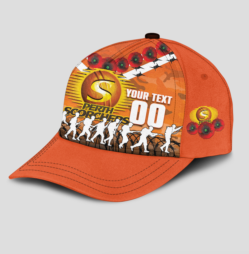 custom-personalised-perth-scorchers-anzac-2022-caps-camouflage-with-poppy