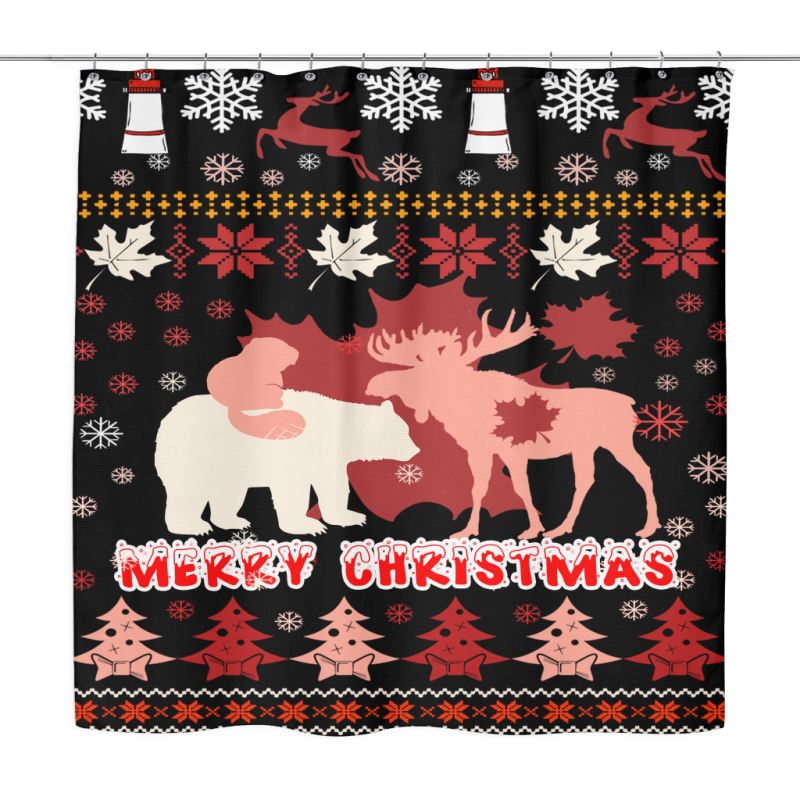 canada-christmas-shower-curtain