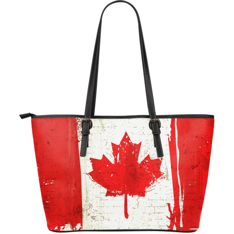 canada-flag-large-leather-tote-bag