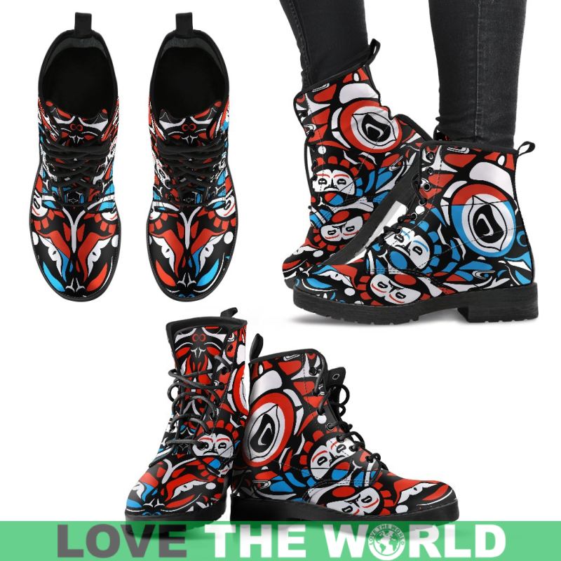 canada-haida-pattern-leather-boots