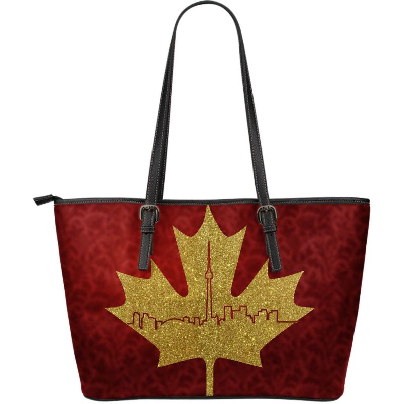 canada-maple-leaf-gold-large-leather-tote-bag