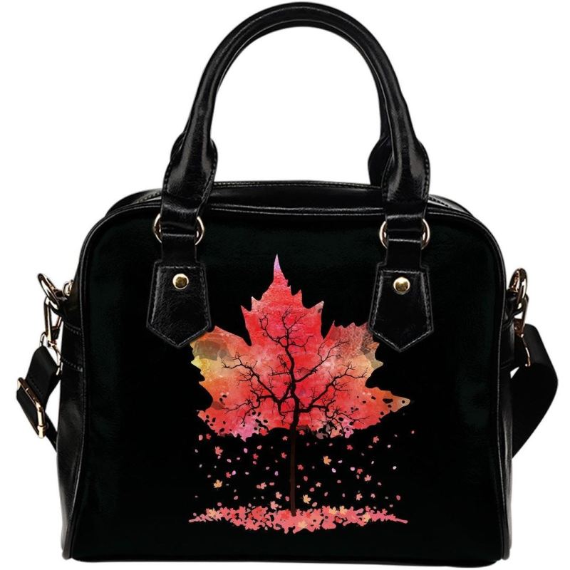 Canada Maple Tree Shoulder Handbag - Vibe Hoodie