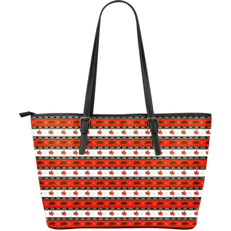 canada-pattern-leather-tote-bag
