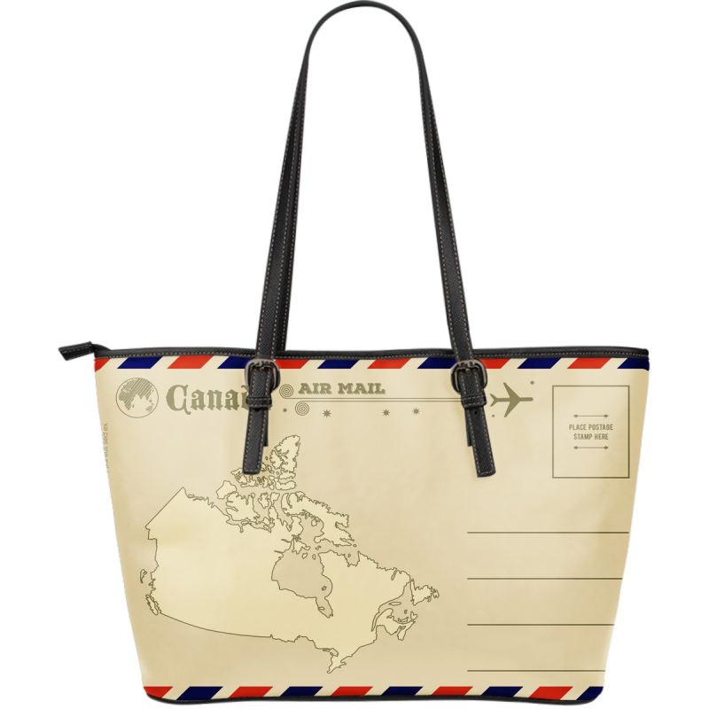 canada-vintage-postcard-large-leather-tote-bag