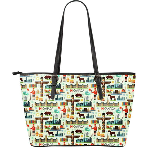 canada-symbols-large-leather-tote-bag