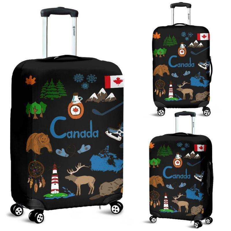 canada-things-luggage-cover