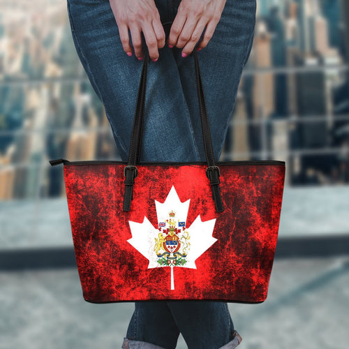 canada-maple-leaf-and-coat-of-arms-large-leather-tote-bag