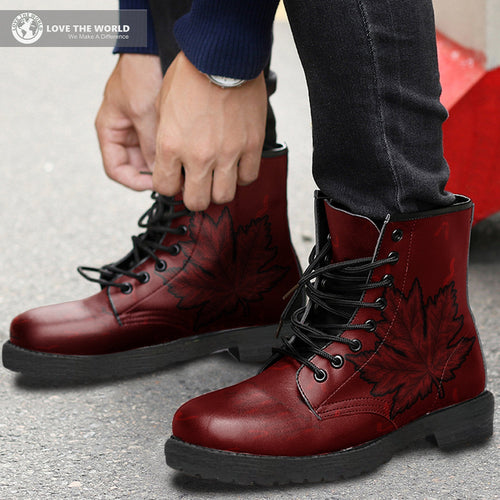 canada-maple-leaf-special-leather-boots
