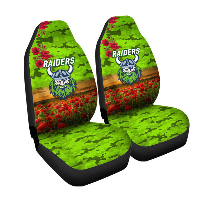 canberra-raiders-anzac-2022-car-seat-cover-poppy-flowers-vibes