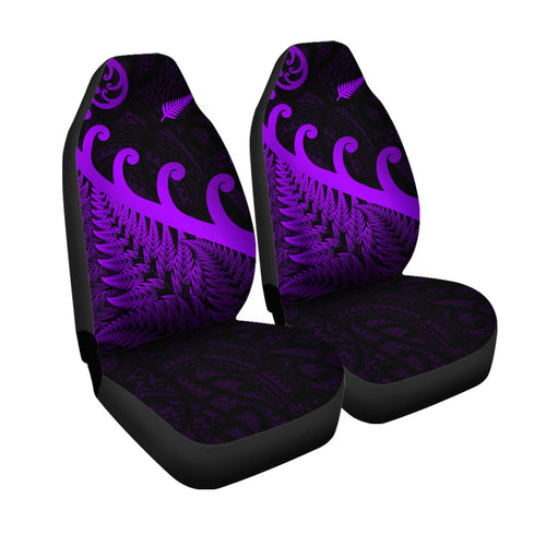 new-zealand-rugby-maori-car-seat-cover-silver-fern-koru-vibes-purple
