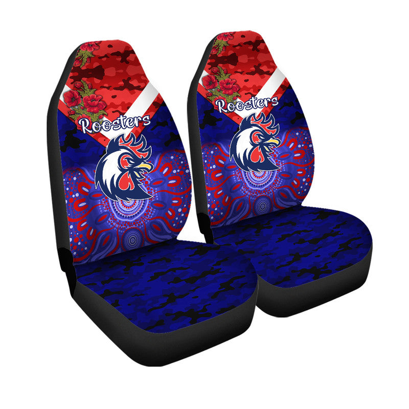 sydney-roosters-anzac-2022-car-seat-cover-indigenous-vibes-blue
