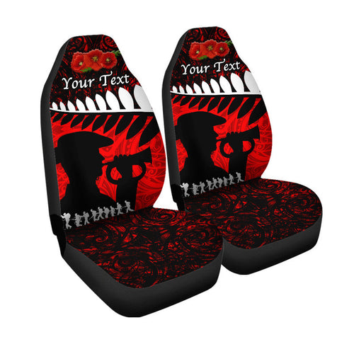 custom-personalised-new-zealand-maori-anzac-car-seat-cover-remembrance-soldier-red