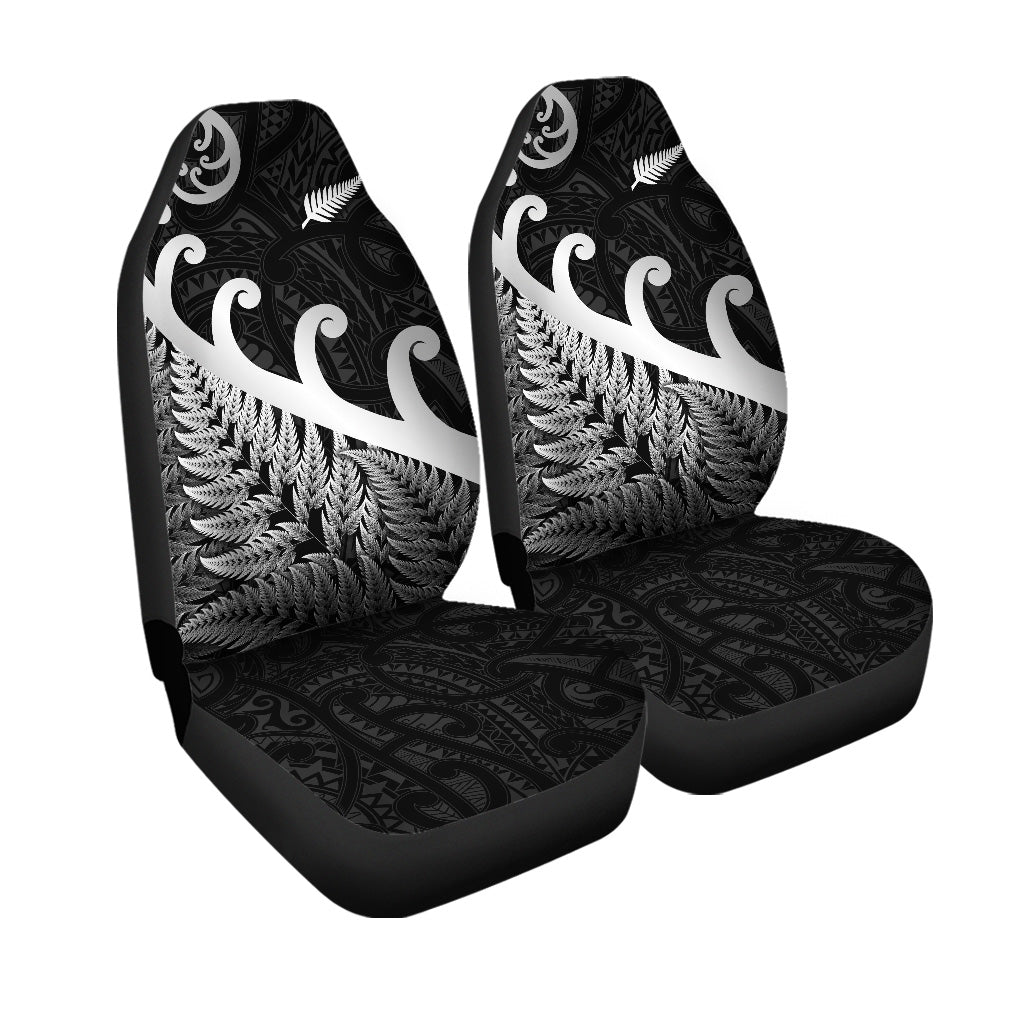 new-zealand-rugby-maori-car-seat-cover-silver-fern-koru-vibes-black