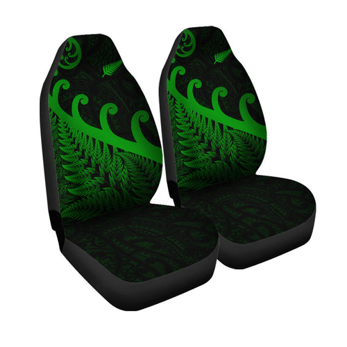 new-zealand-rugby-maori-car-seat-cover-silver-fern-koru-vibes-green