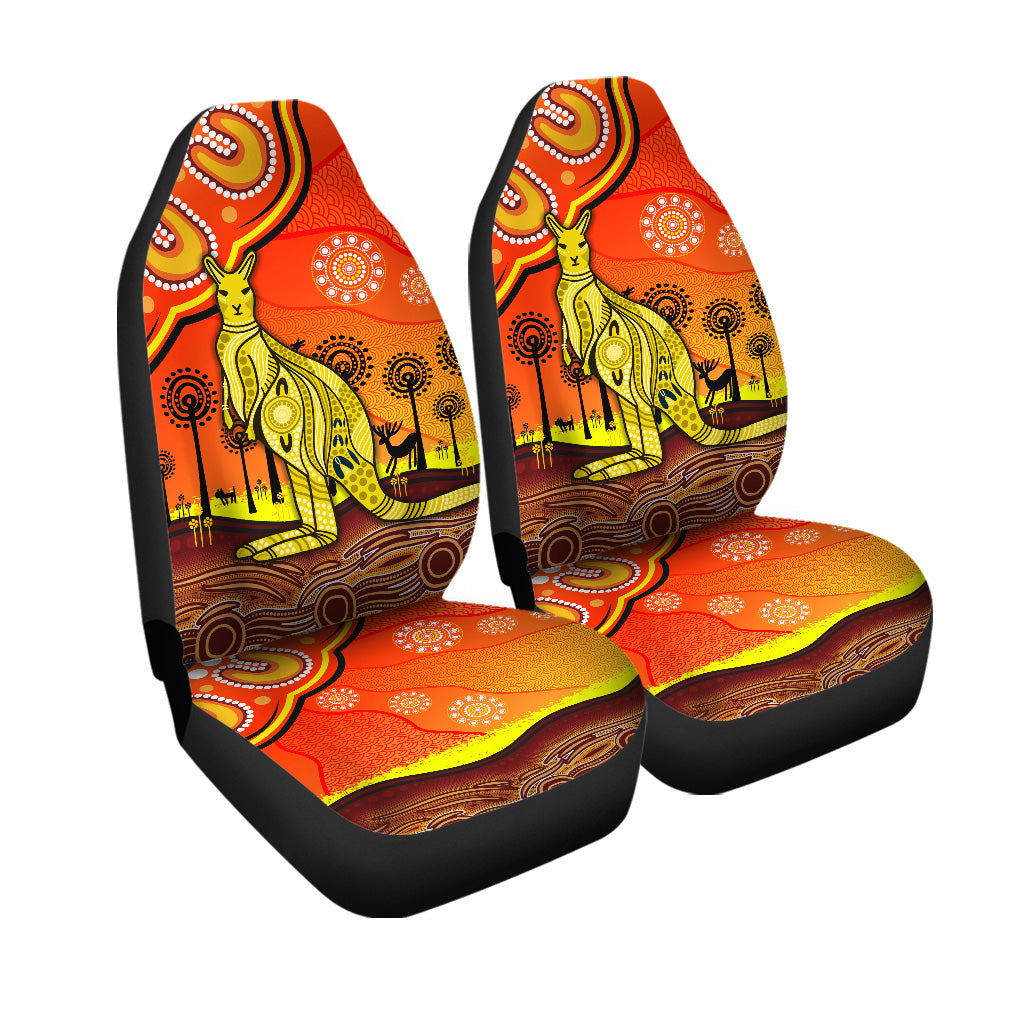 aboriginal-art-kangaroo-car-seat-cover-indigenous-unique-vibes-orange