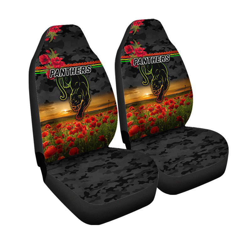 penrith-panthers-anzac-2022-car-seat-cover-poppy-flowers-vibes-black