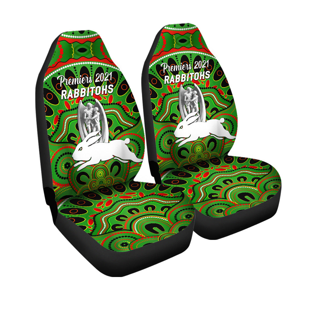 south-sydney-rabbitohs-car-seat-cover-2021-indigenous-premiers-trophy-green