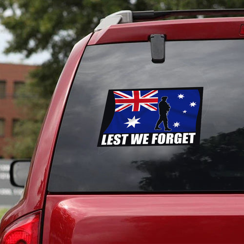 Australia Anzac Day Decal - Lest We Forget
