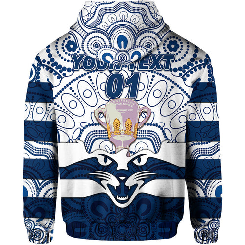 custom-personalised-geelong-cats-indigenous-hoodie-football-2021-premiers-trophy-custom-text-and-number