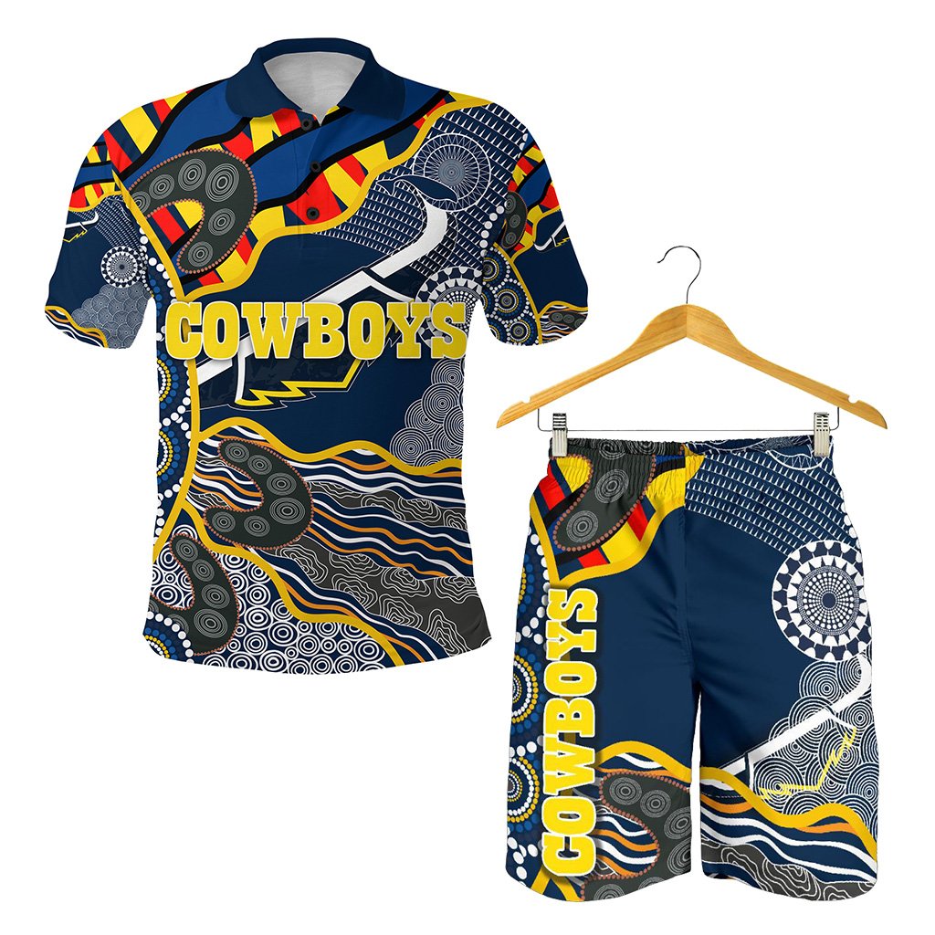 combo-polo-shirt-and-men-short-cowboys-unique-indigenous