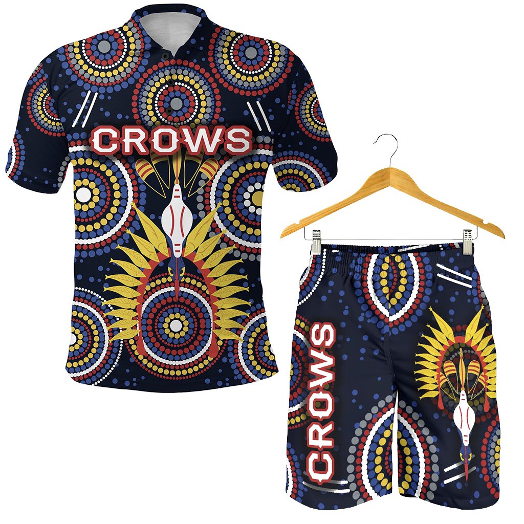combo-polo-shirt-and-men-short-adelaide-original-indigenous-crows