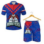 combo-polo-shirt-and-men-short-sydney-roosters-indigenous-anzac-prairie-style
