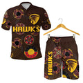 combo-polo-shirt-and-men-short-hawthorn-hawks-indigenous-brown