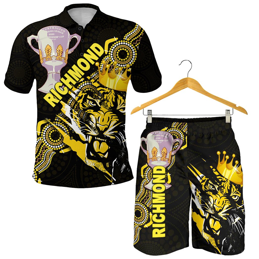 combo-polo-shirt-and-men-short-richmond-premier-power-tigers-indigenous