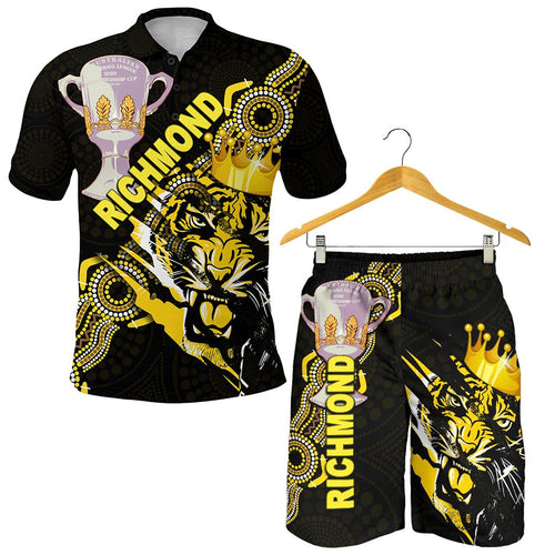 combo-polo-shirt-and-men-short-richmond-premier-power-tigers-indigenous