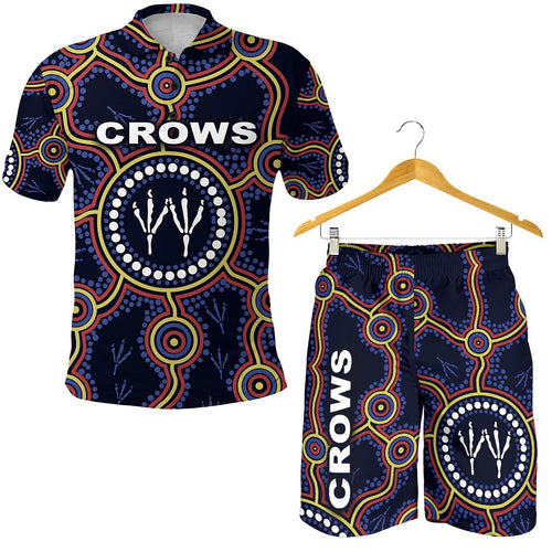 combo-polo-shirt-and-men-short-adelaide-indigenous-crows-footprint