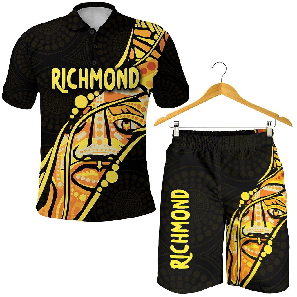 combo-polo-shirt-and-men-short-richmond-tigers-limited-indigenous