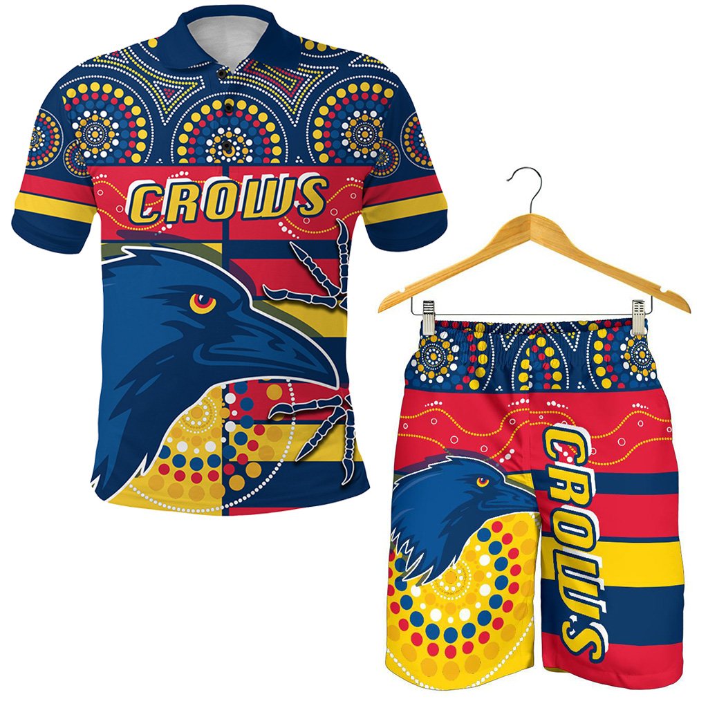 combo-polo-shirt-and-men-short-adelaide-indigenous-crows
