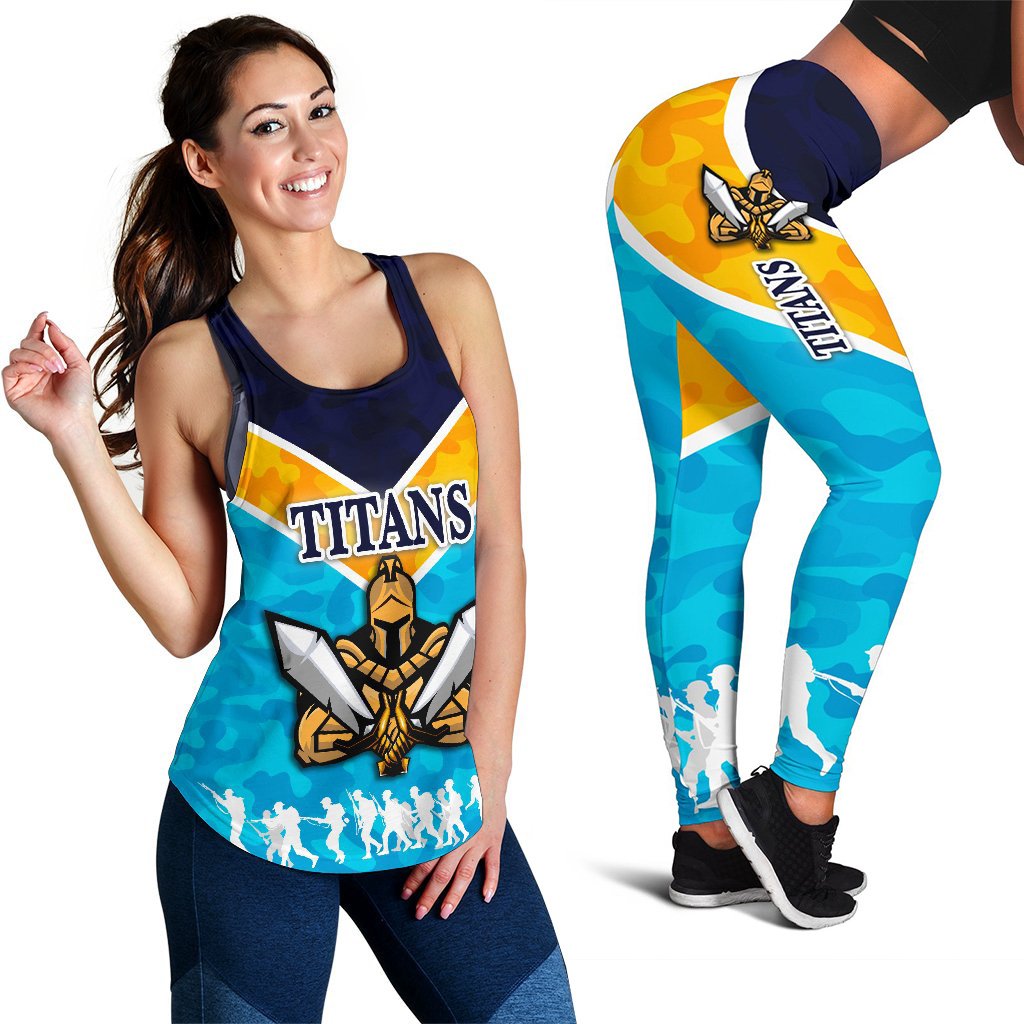 combo-racerback-tank-and-legging-gold-coast-titans-gladiator-anzac-vibes