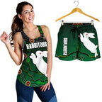 combo-racerback-tank-and-women-short-rabbitohs-simple-indigenous