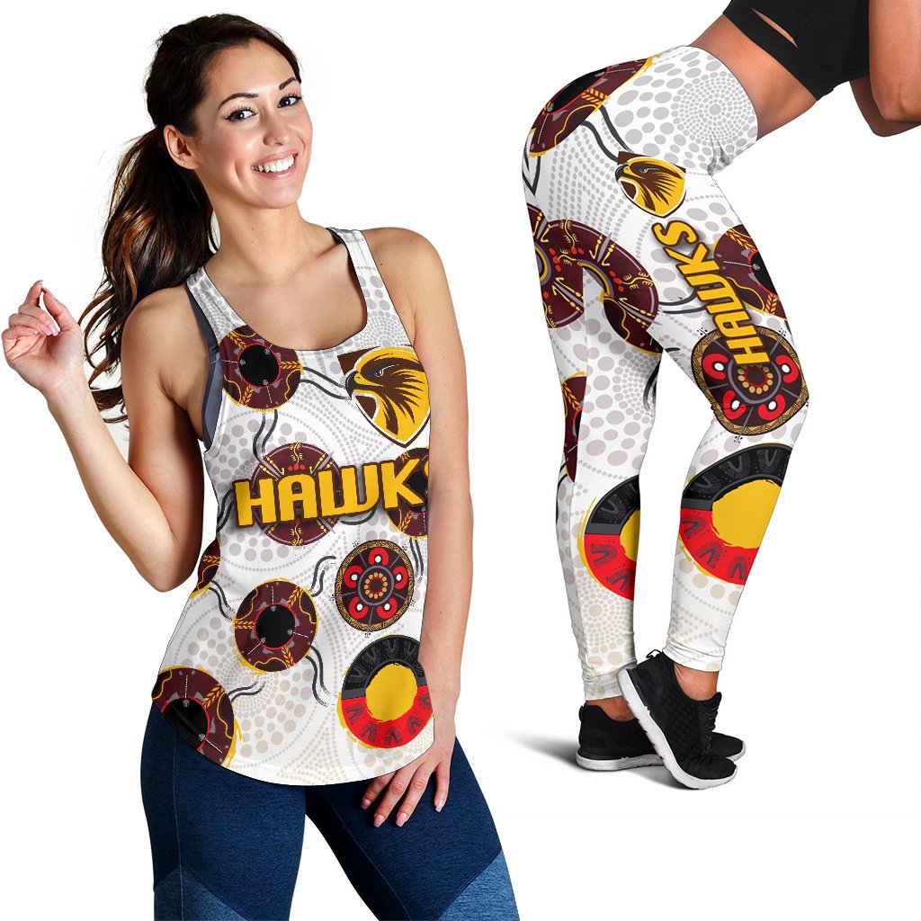 combo-racerback-tank-and-legging-hawthorn-hawks-indigenous-white