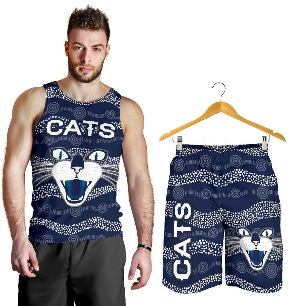 combo-men-tank-top-and-men-short-geelong-cats-indigenous-navy
