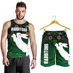 combo-men-tank-top-and-men-short-rabbitohs-simple-indigenous