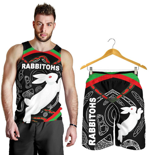 combo-men-tank-top-and-men-short-rabbitohs-indigenous-mystery-vibes