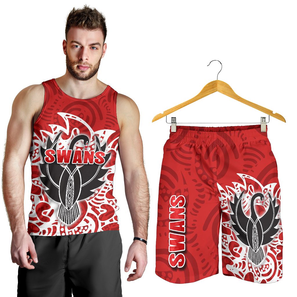 combo-men-tank-top-and-men-short-sydney-simple-indigenous-swans