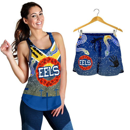 combo-racerback-tank-and-women-short-parramatta-eels-anzac-ethnic-style