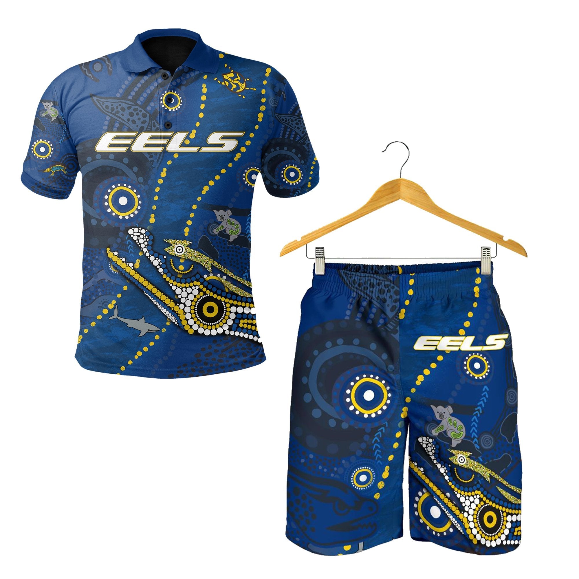 combo-polo-shirt-and-men-short-eels-indigenous