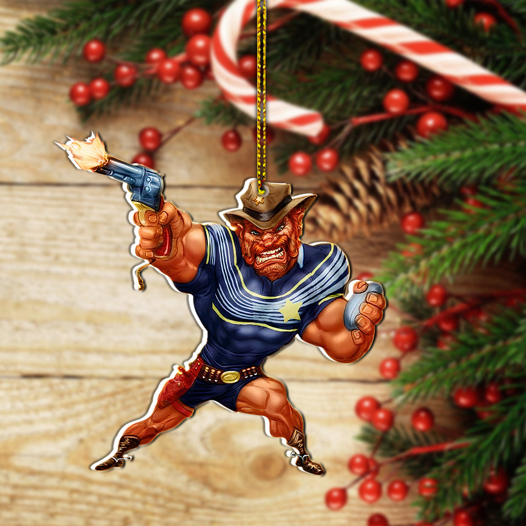 Christmas Ornament- Cowboys Rugby NO.2