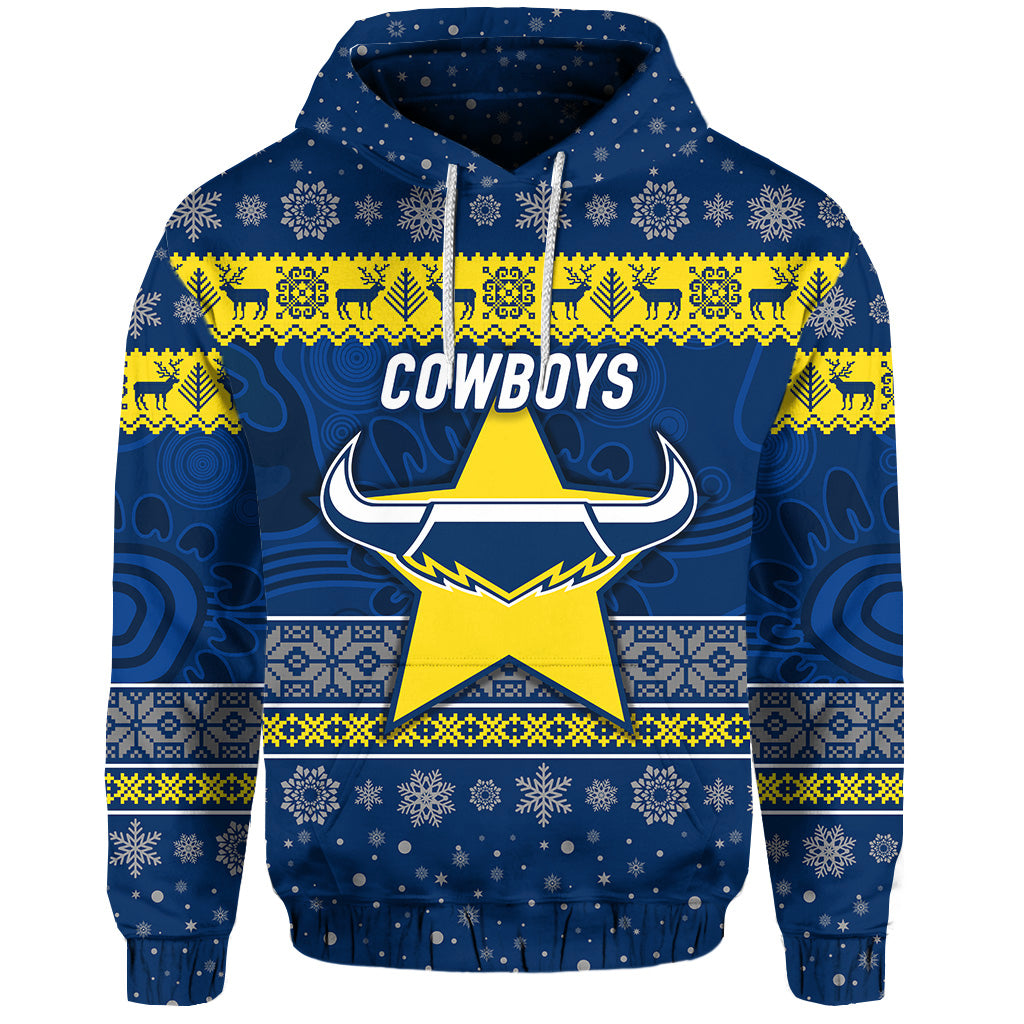 custom-personalised-north-queensland-cowboys-hoodie-christmas-simple-style