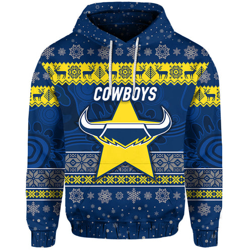 custom-personalised-north-queensland-cowboys-hoodie-christmas-simple-style
