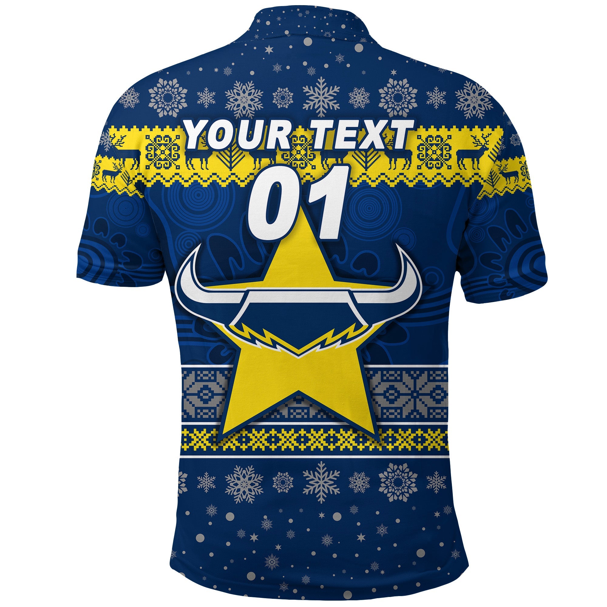 custom-personalised-north-queensland-cowboys-polo-shirt-christmas-simple-style
