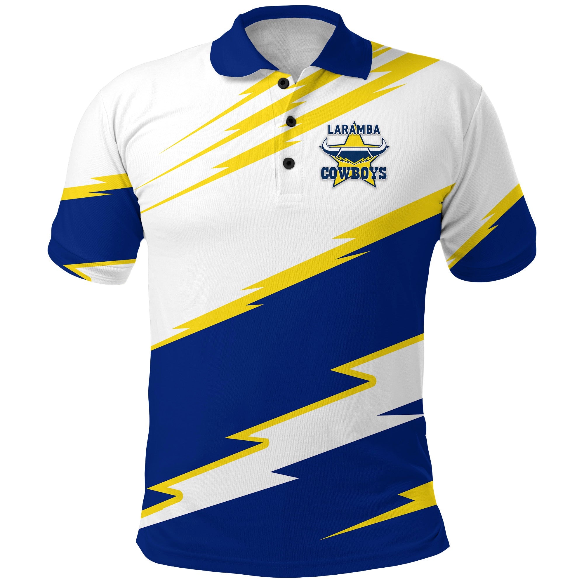 laramba-cowboys-football-club-polo-shirt-simple-style-white