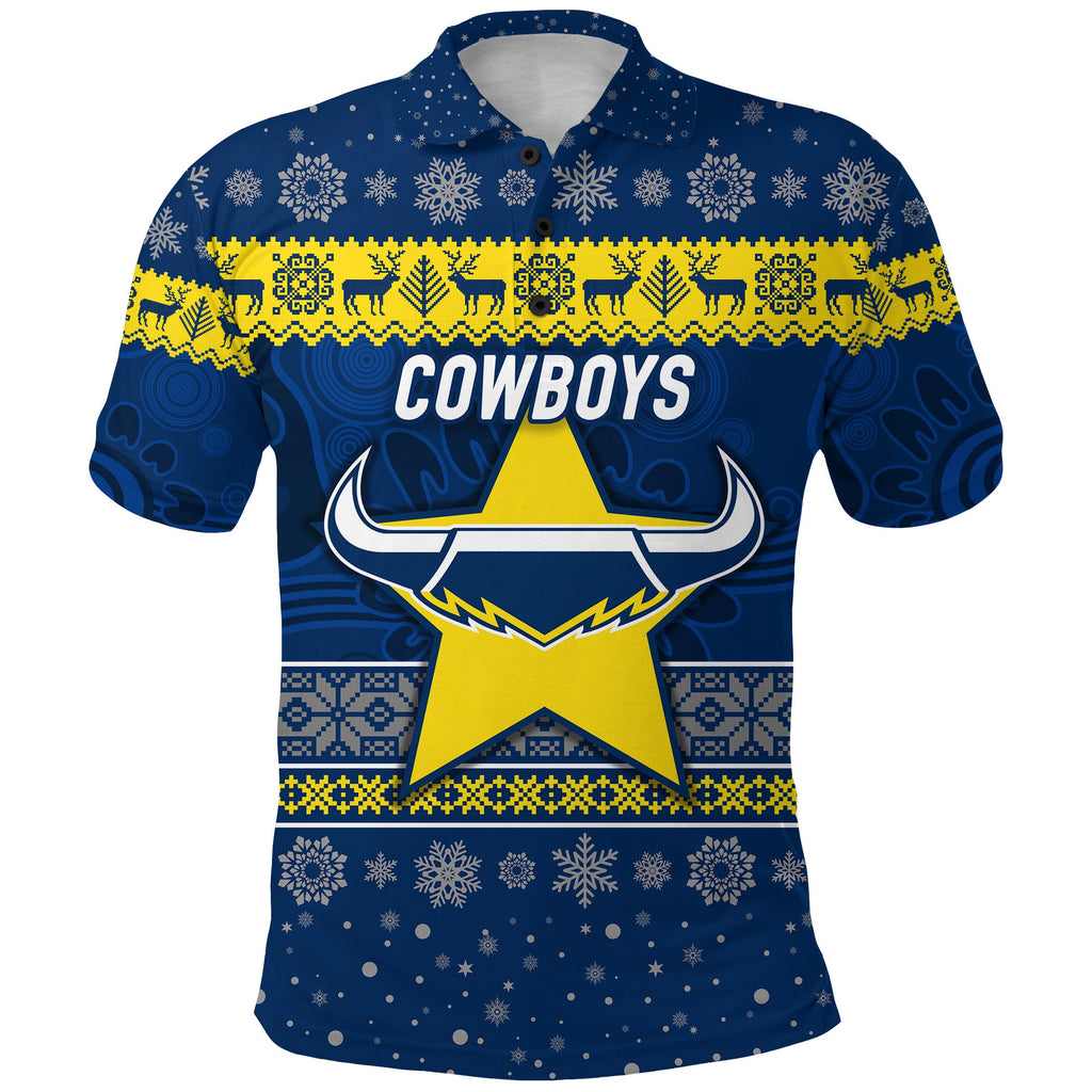 custom-personalised-north-queensland-cowboys-polo-shirt-christmas-simple-style