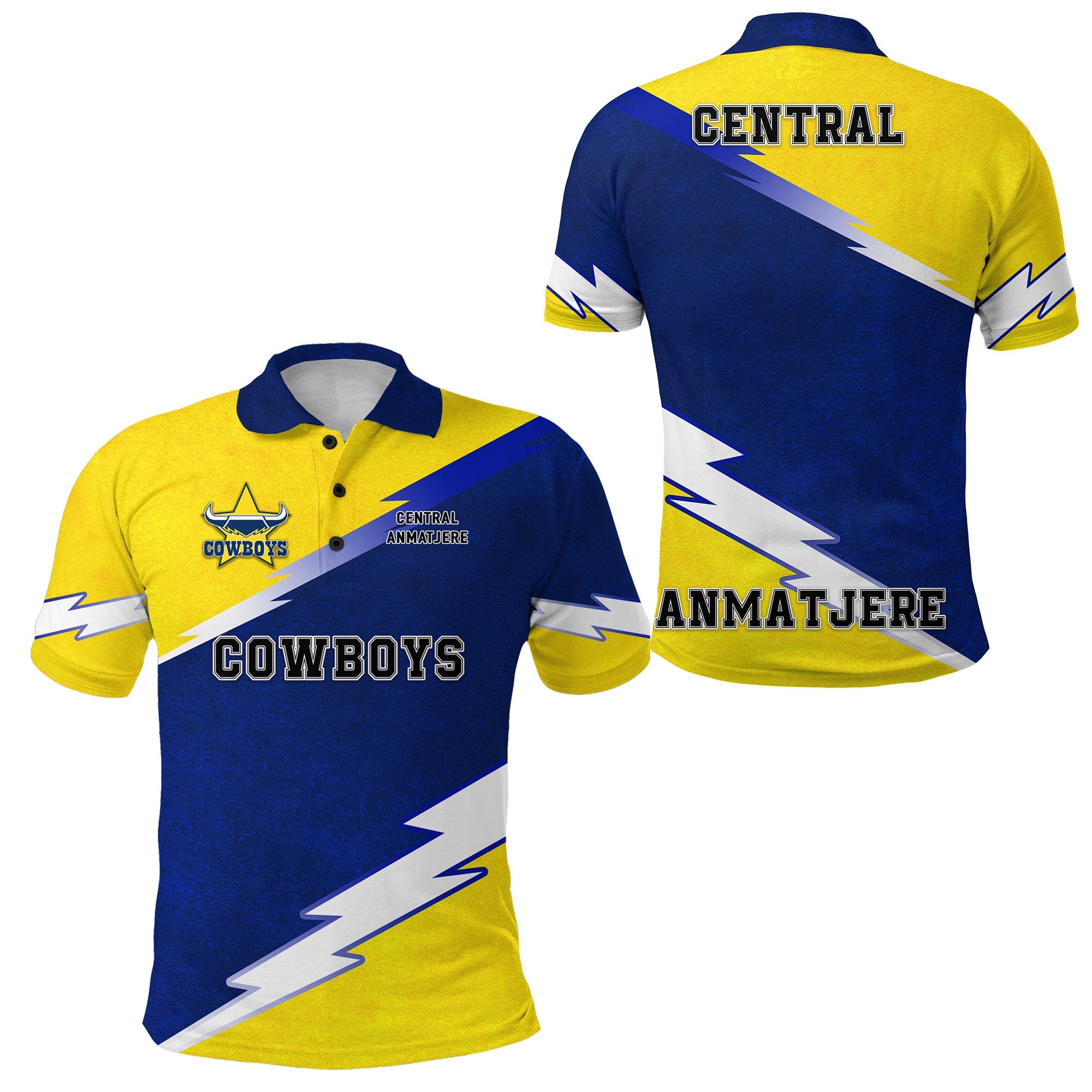 laramba-cowboys-football-club-polo-shirt-simple-style-gold