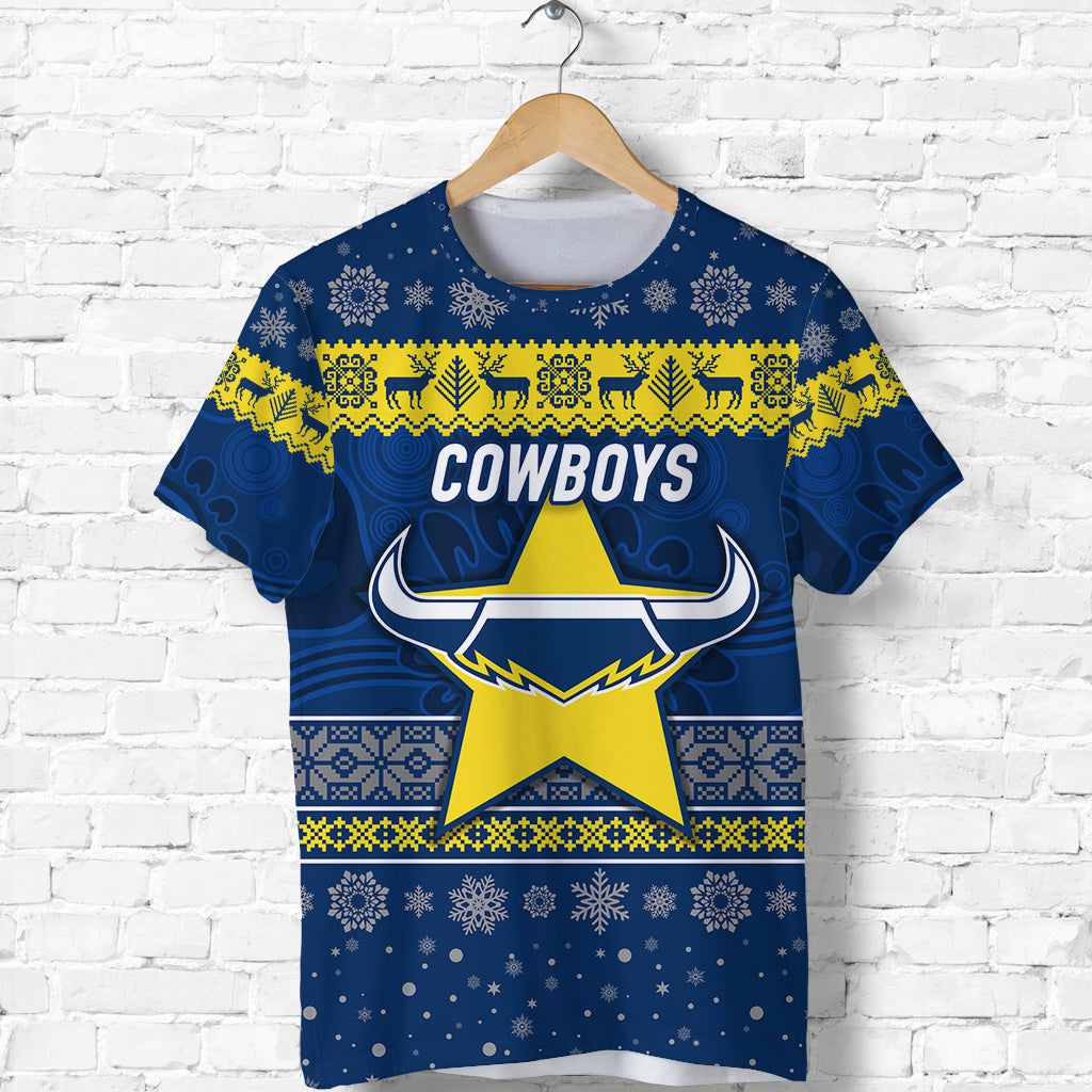 custom-personalised-north-queensland-cowboys-t-shirt-christmas-simple-style
